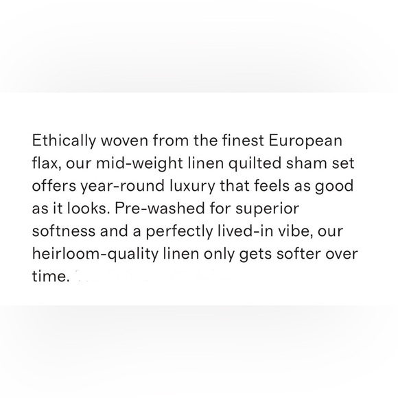 QUINCE Luxurious Color Tobacco Quilted Linen Pillow Sham - Picture 11 of 11